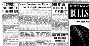 EDGINGTON Raymond Mary annull Joplin Globe 17 Apr 1941