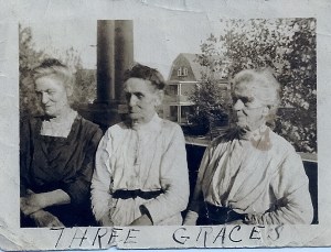 Three Vandusen sisters, upstate New York, circa 1905.